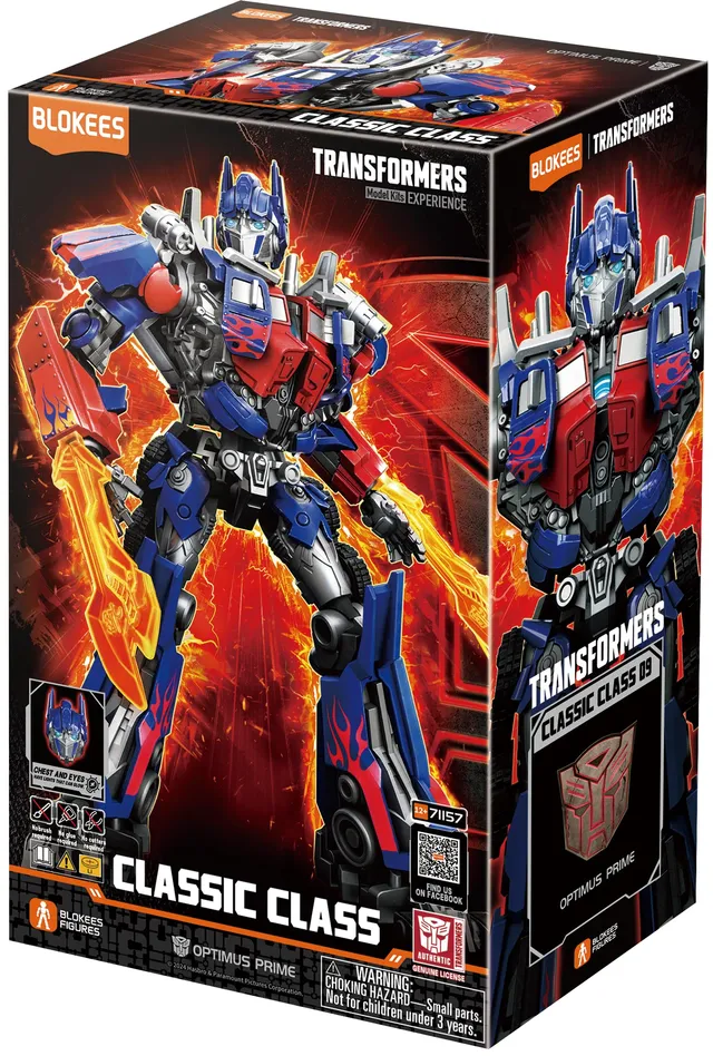 Blokees Transformers Classic Class 09 Optimus Prime model kit occhi LED