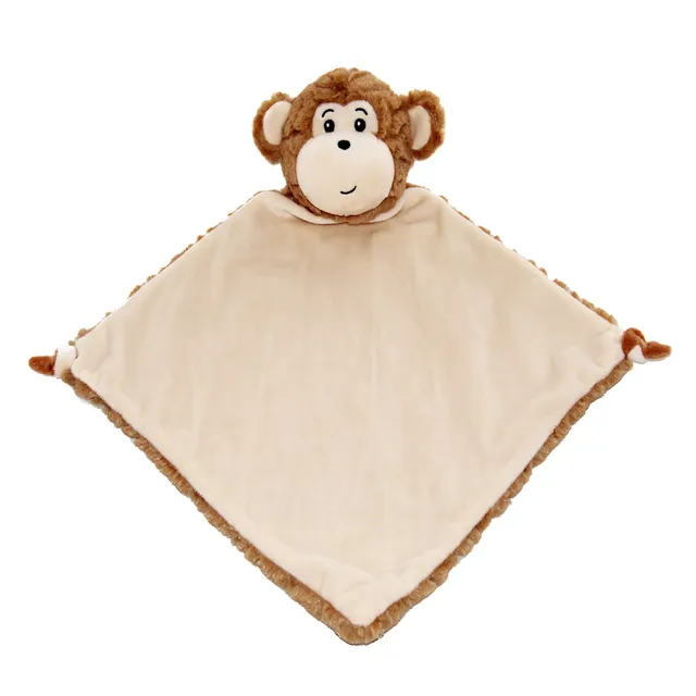 Cubbies Blankies Huggles Monkey dou dou marrone